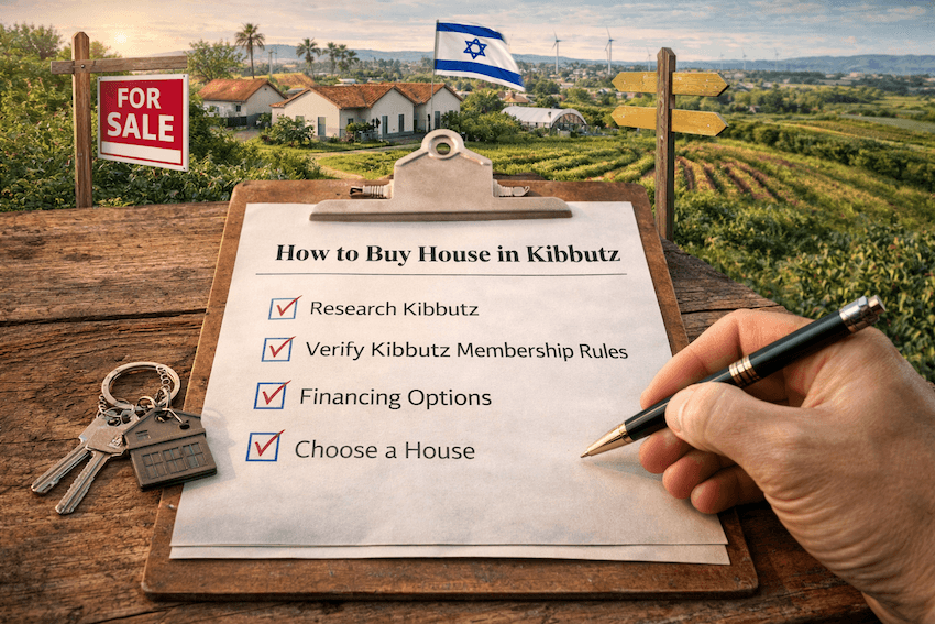 בדיקת רכישת דירה בקיבוץ ללא שיוך זכויות לפני חתימה